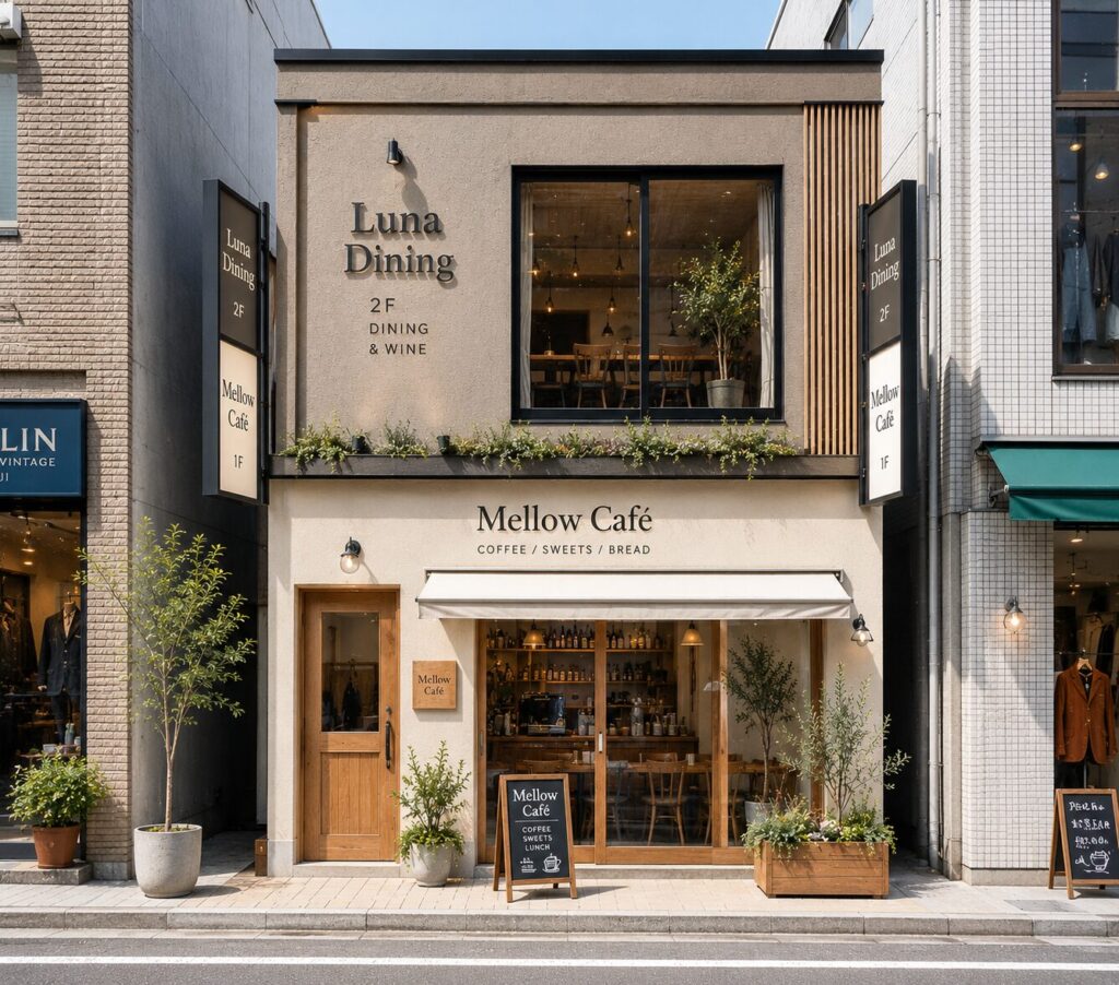 昼のカフェ・レストラン店舗イメージ